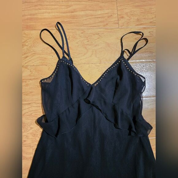 Victoria's Secret Black strappy double layered dress size M - Picture 3 of 7